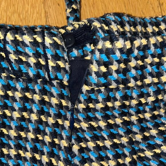 Zara Girls Blue/Yellow/Black Tweed Skirt - Picture 2 of 3